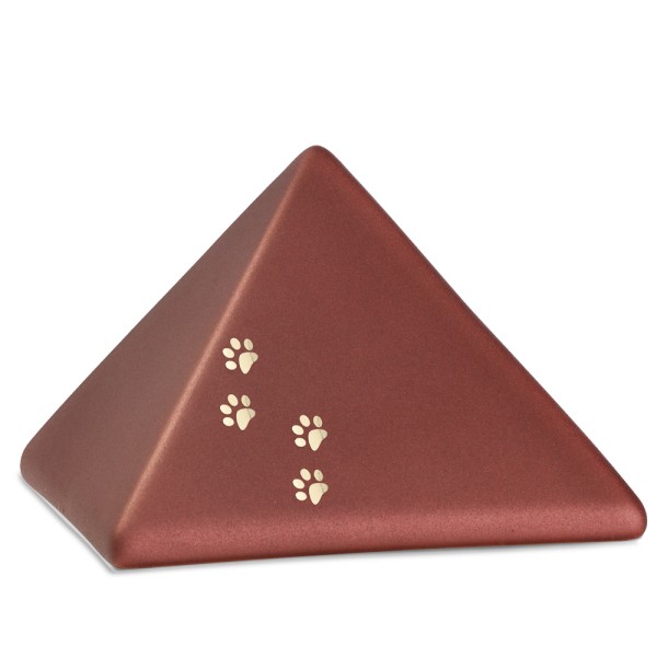 Pyramide Pärlamor | rubin mit goldenen Pfötchen