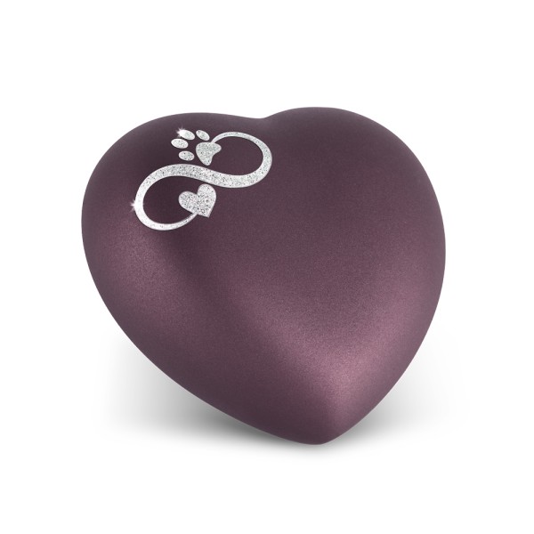 Herz Pärlamor | berry mit Infinity-Symbol